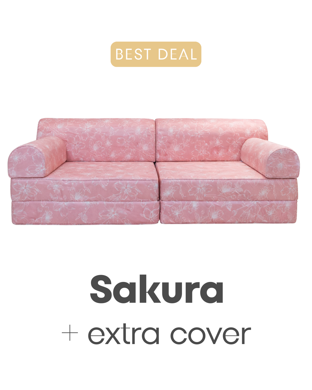 CUCU Couch  + Extra Cover (Sakura Pink)