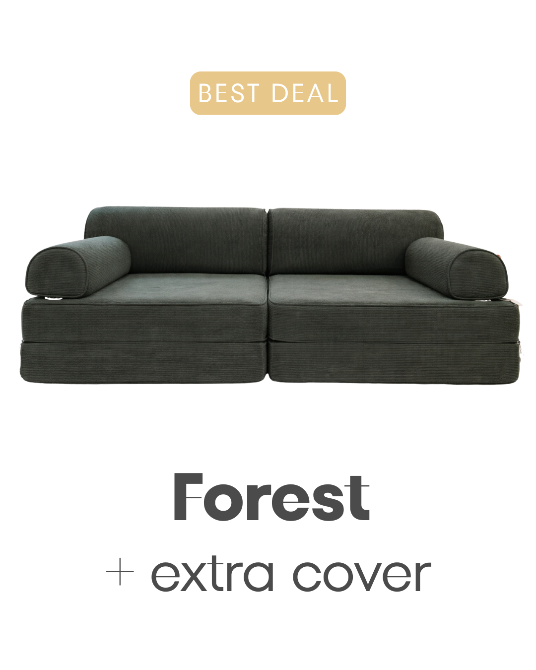 CUCU Couch  + Extra Cover (Forest Green)