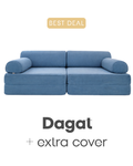CUCU Couch  + Extra Cover (Dagat Blue)