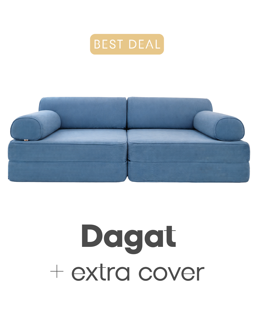CUCU Couch  + Extra Cover (Dagat Blue)