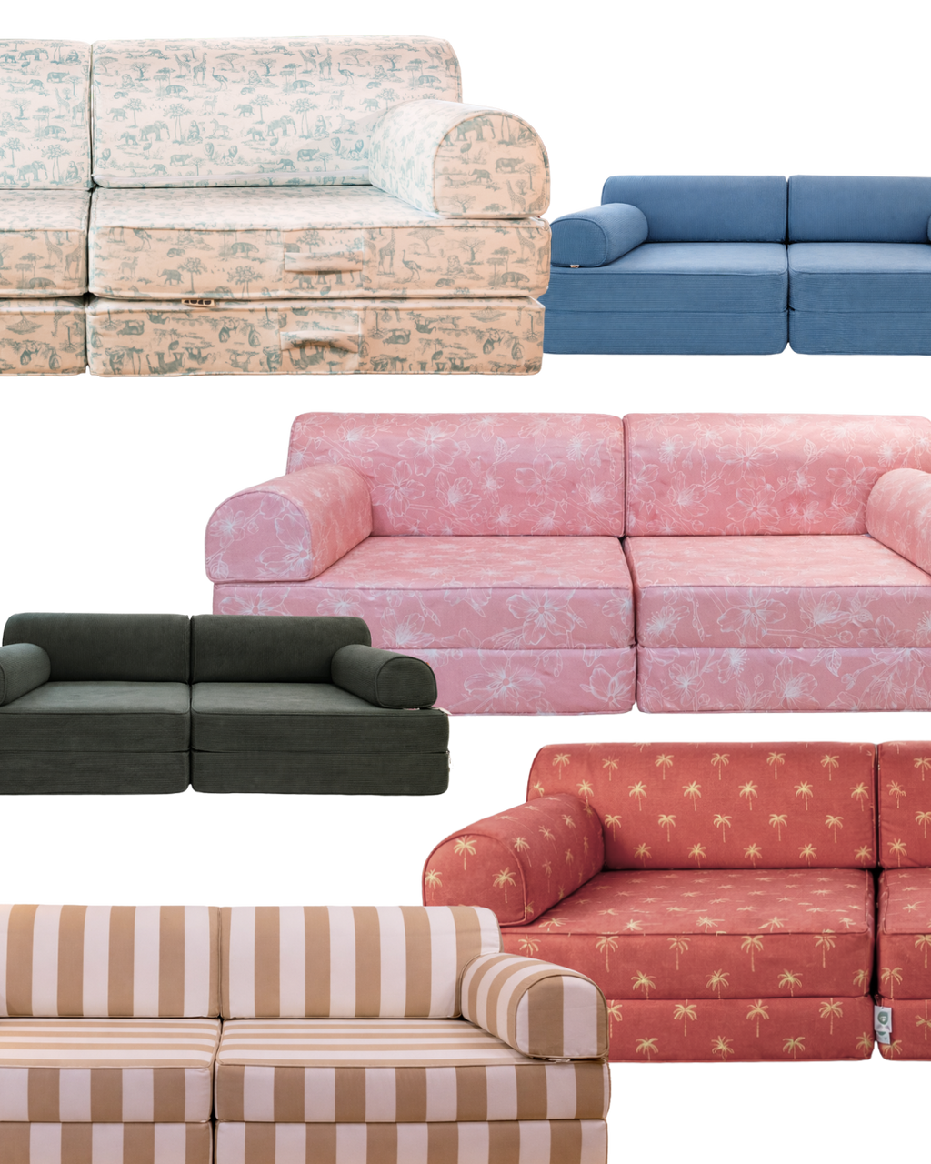 CUCU Couch  + Extra Cover (Cafe Stripes)