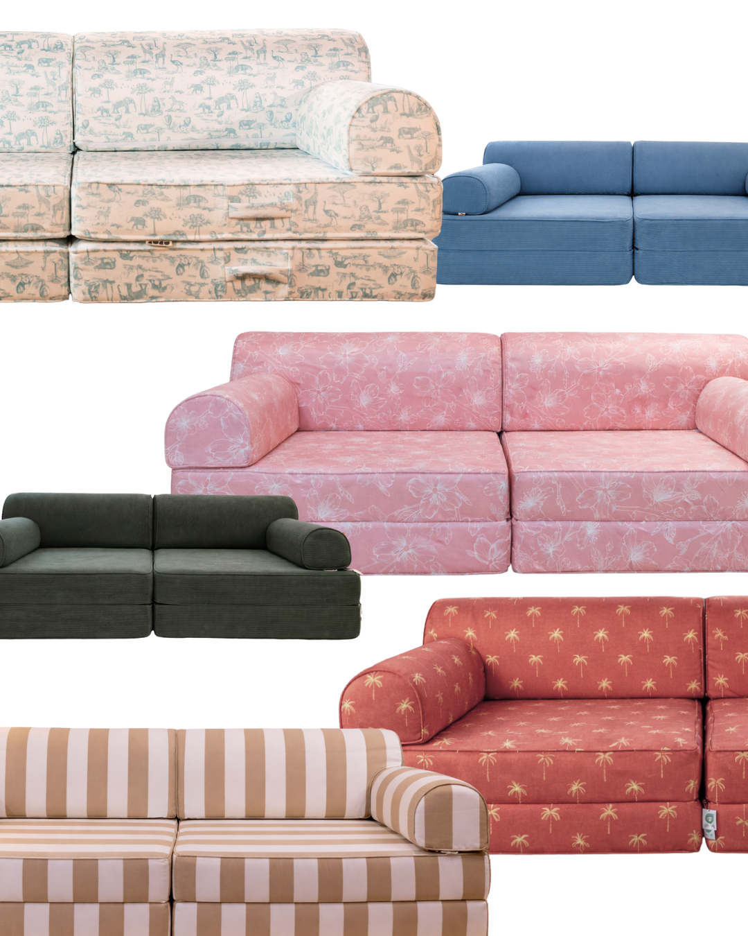 CUCU Couch  + Extra Cover (Cafe Stripes)